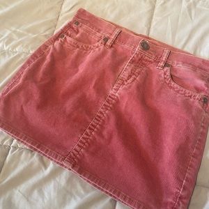 Pink mini skirt